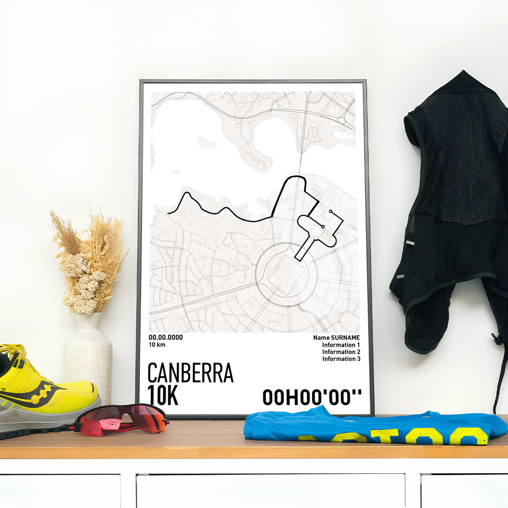 Running Poster - Canberra 10k
