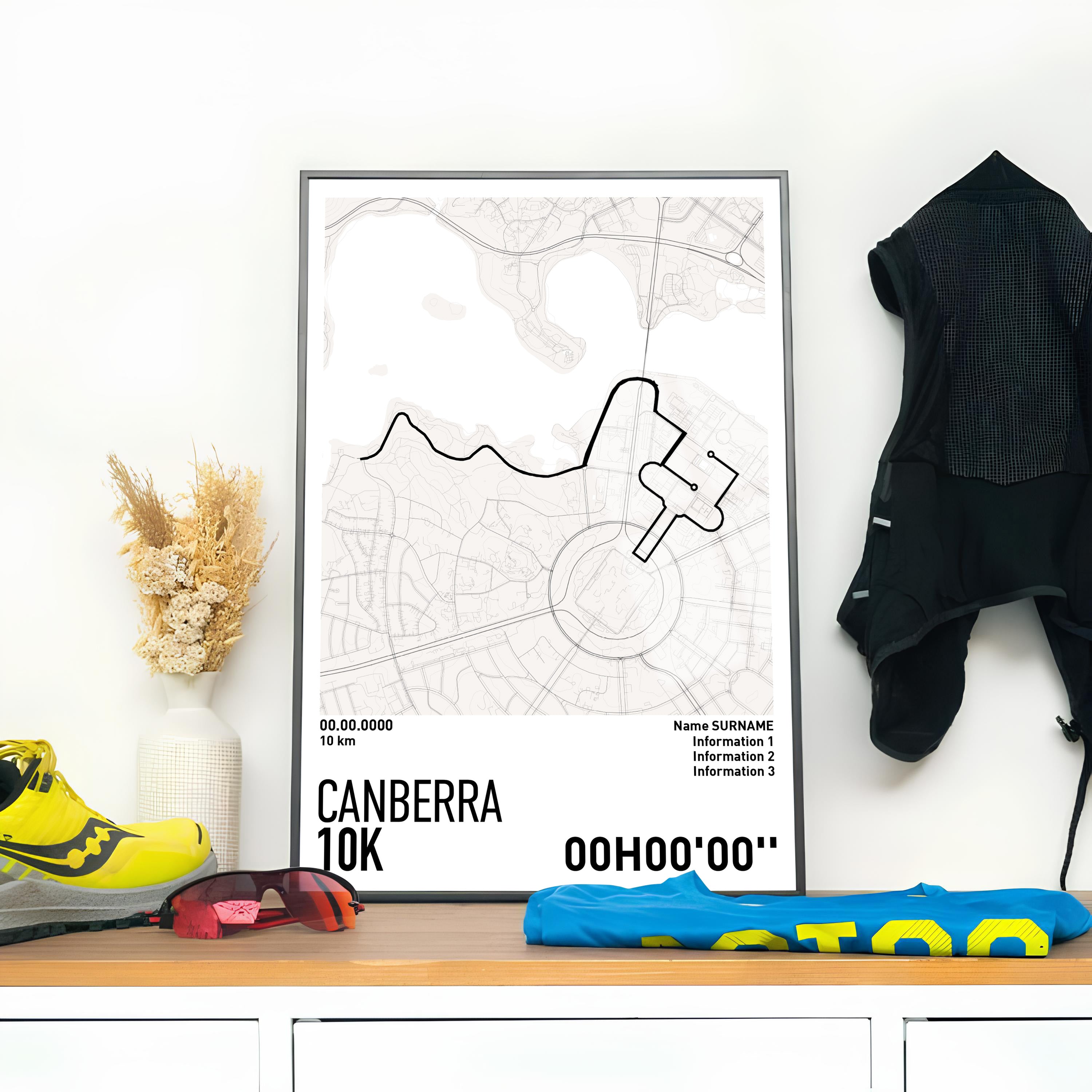 Running Poster - Canberra 10k
