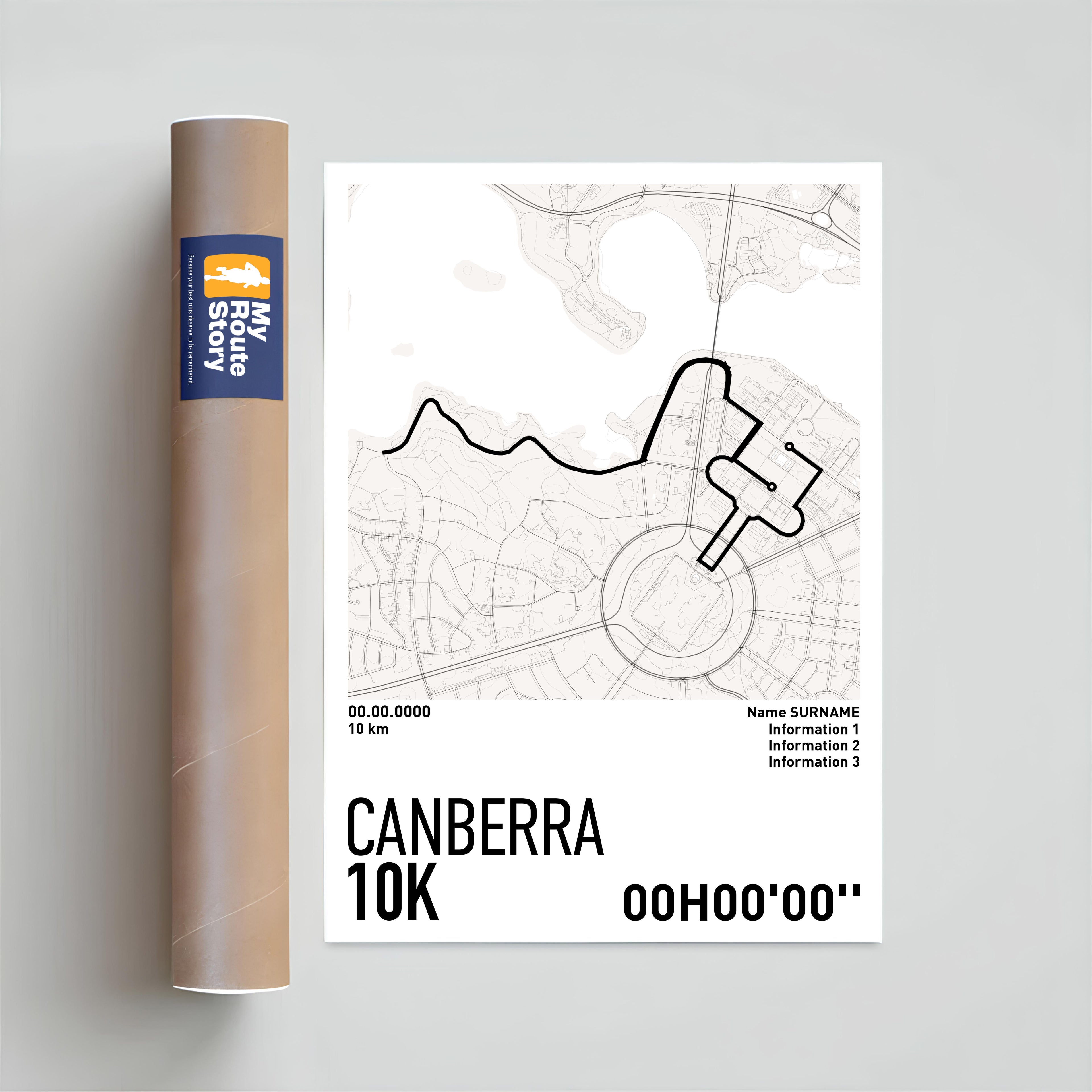 Running Poster - Canberra 10k
