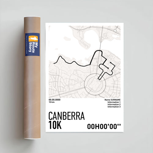 Running Poster - Canberra 10k