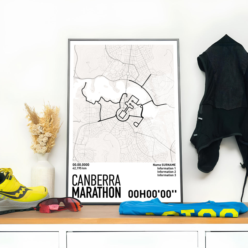Running Poster - Canberra Marathon