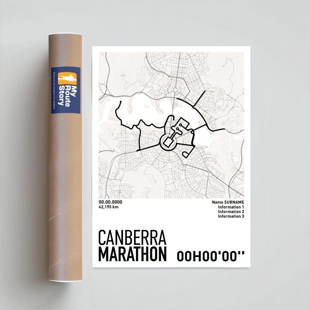 Running Poster - Canberra Marathon