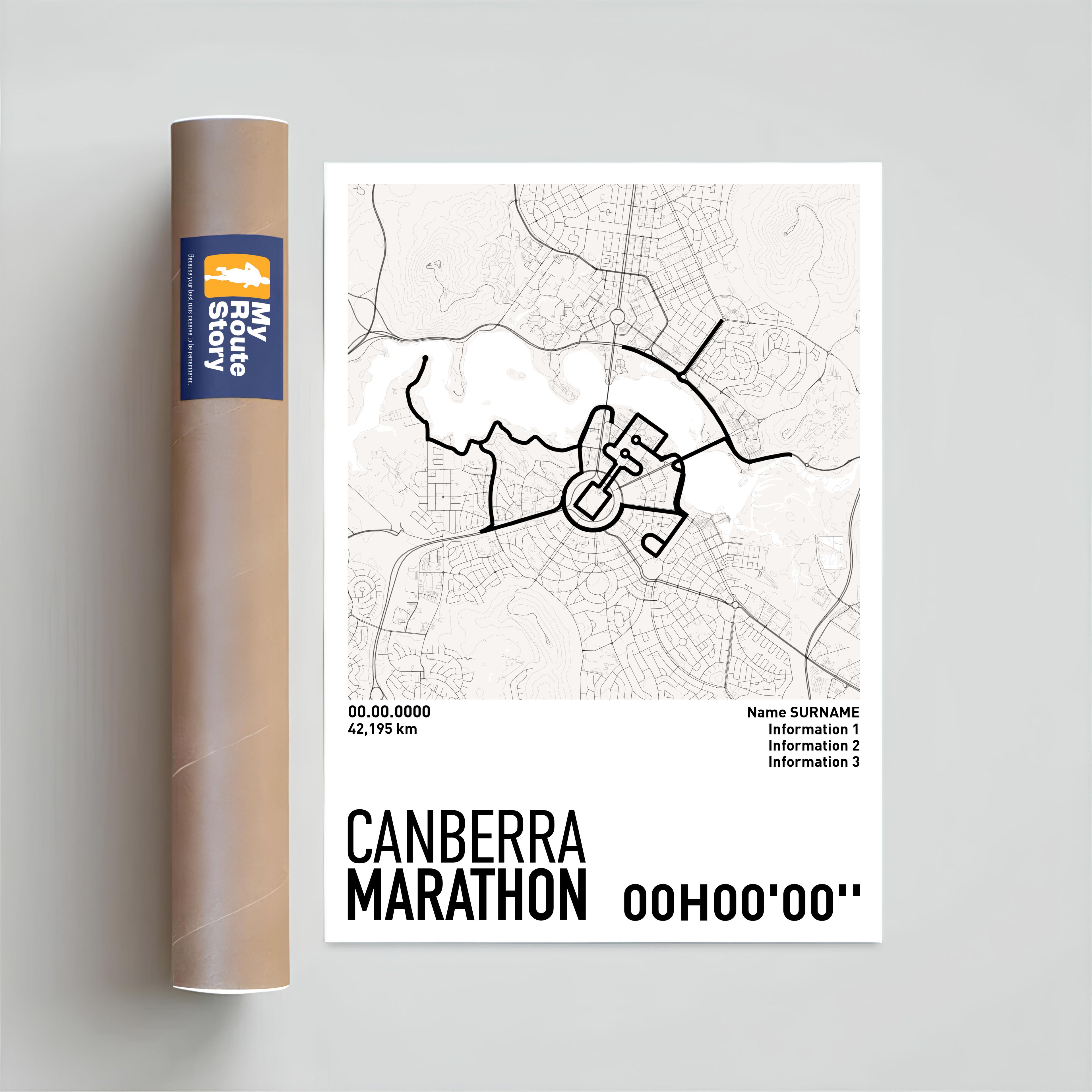 Running Poster - Canberra Marathon