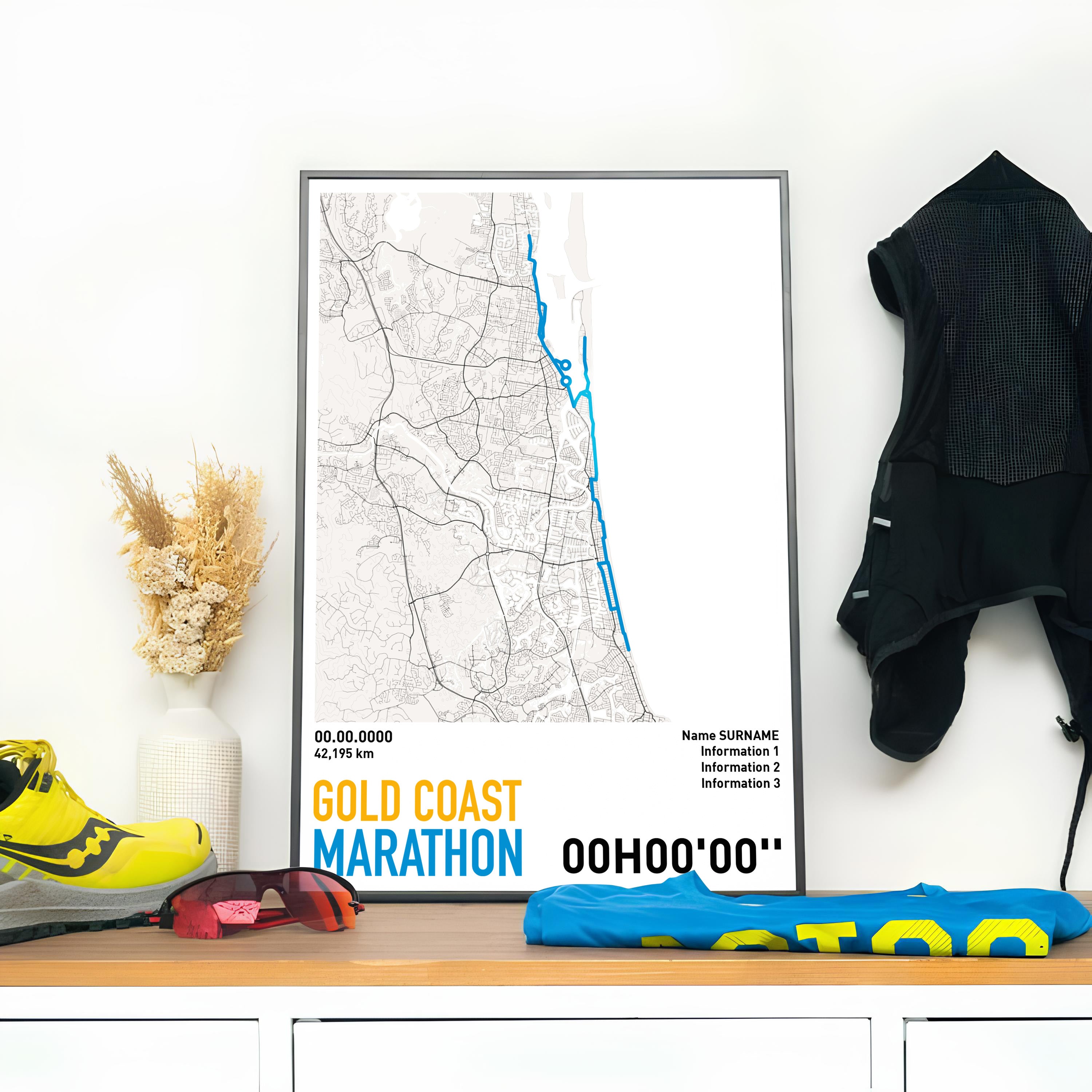 Running Poster - Gold Coast Marathon