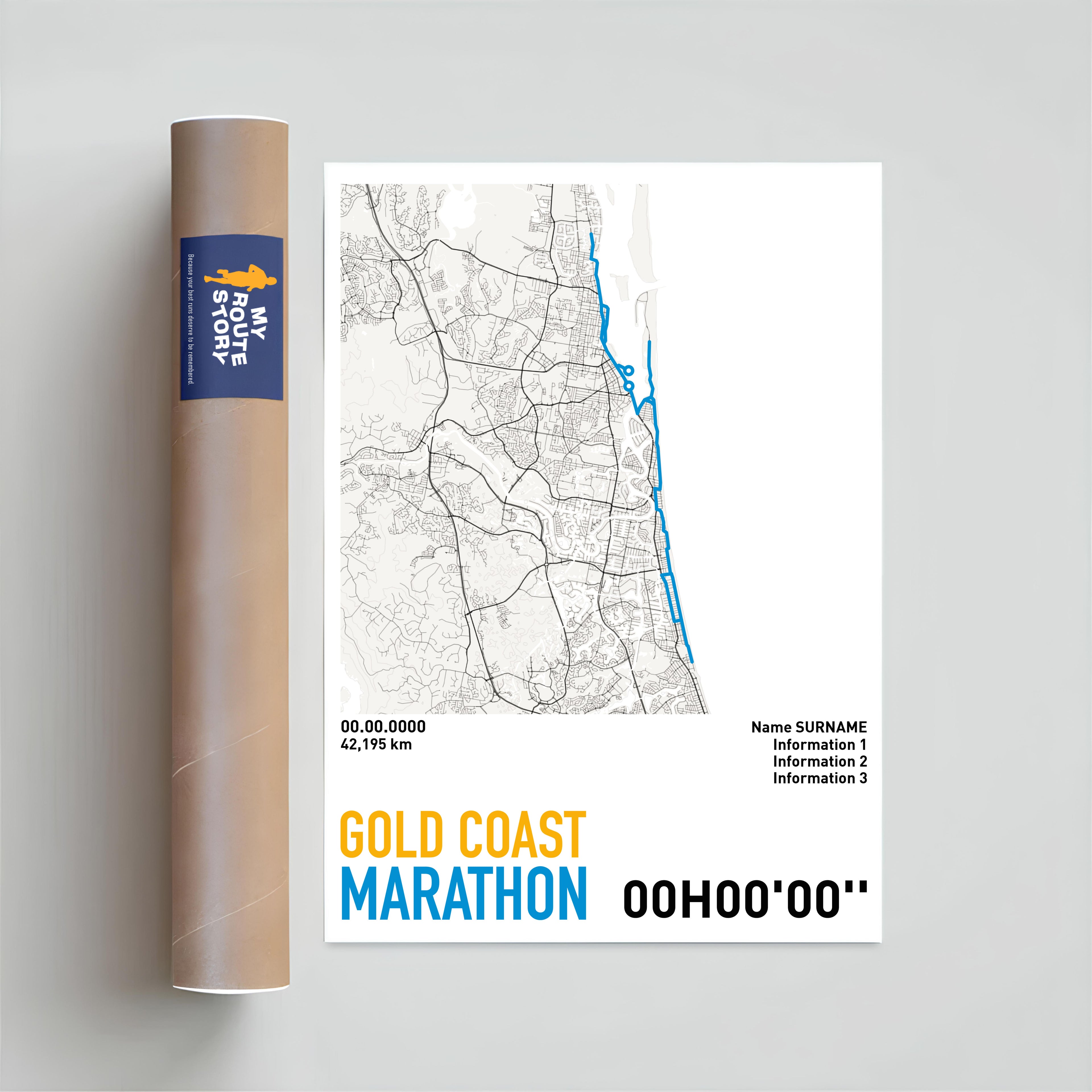 Running Poster - Gold Coast Marathon