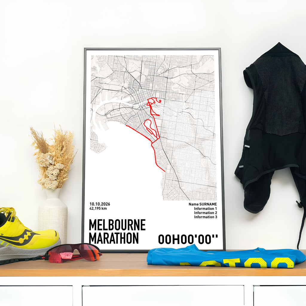 Running Poster - Melbourne Marathon