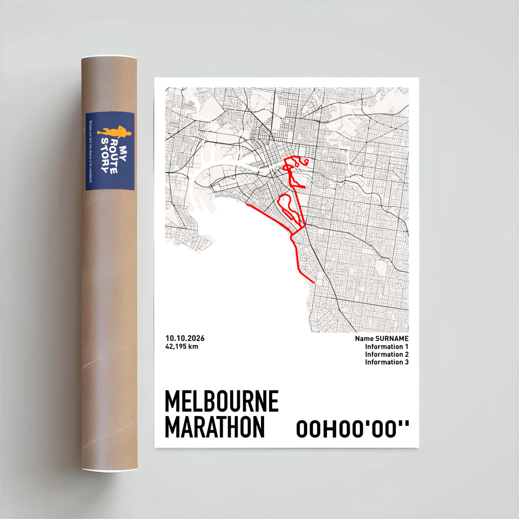 Running Poster - Melbourne Marathon
