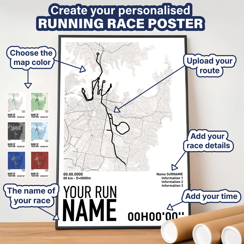 Running Poster - Your custom run route