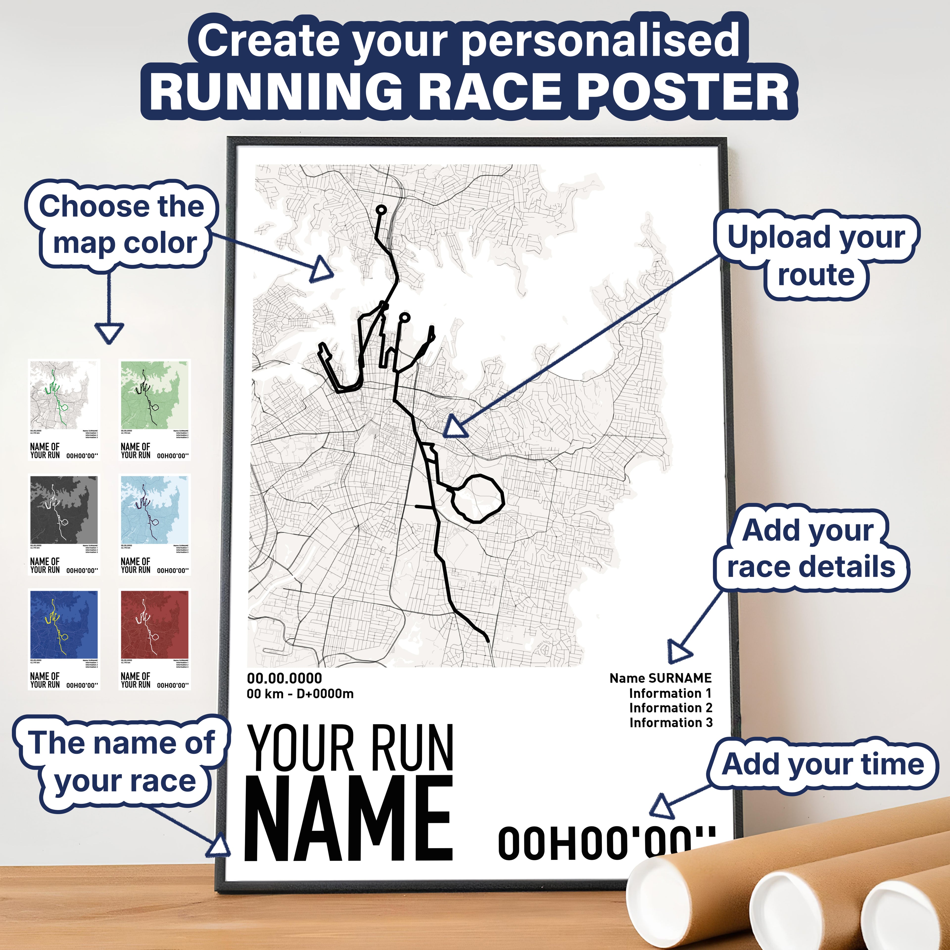 Running Poster - Your custom run route