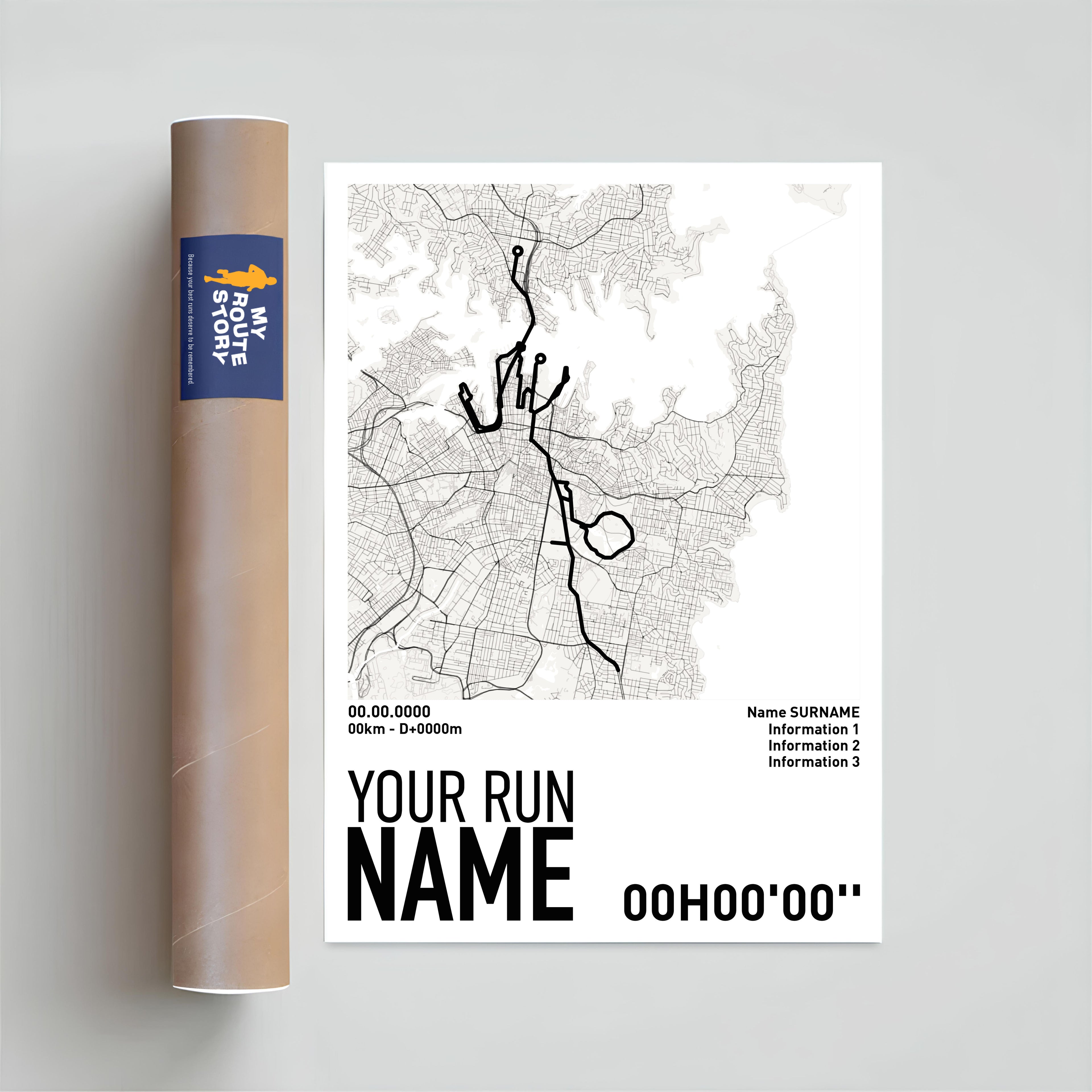 Running Poster - Your custom run route