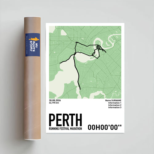 Running Poster - Perth Marathon
