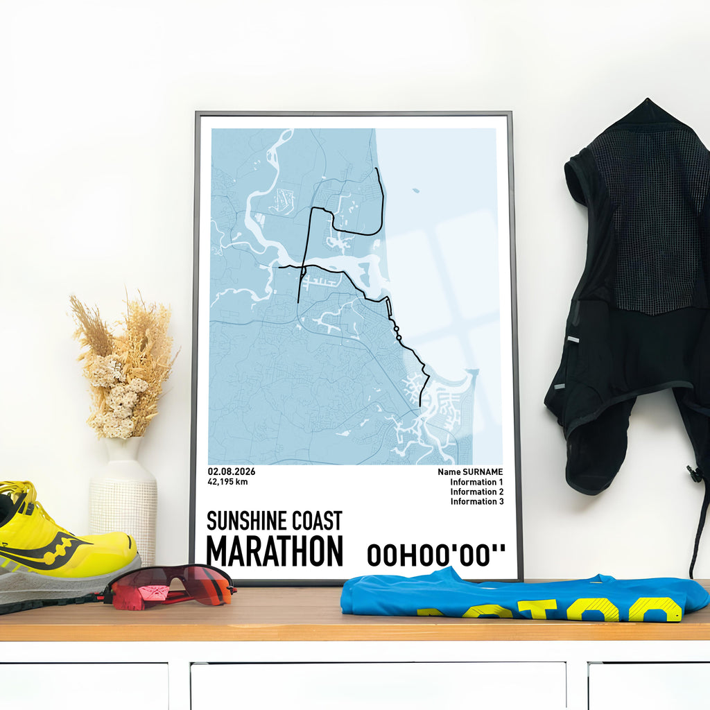 Running Poster - Sunshine Coast Marathon
