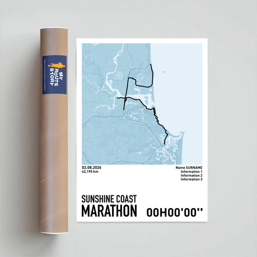 Running Poster - Sunshine Coast Marathon