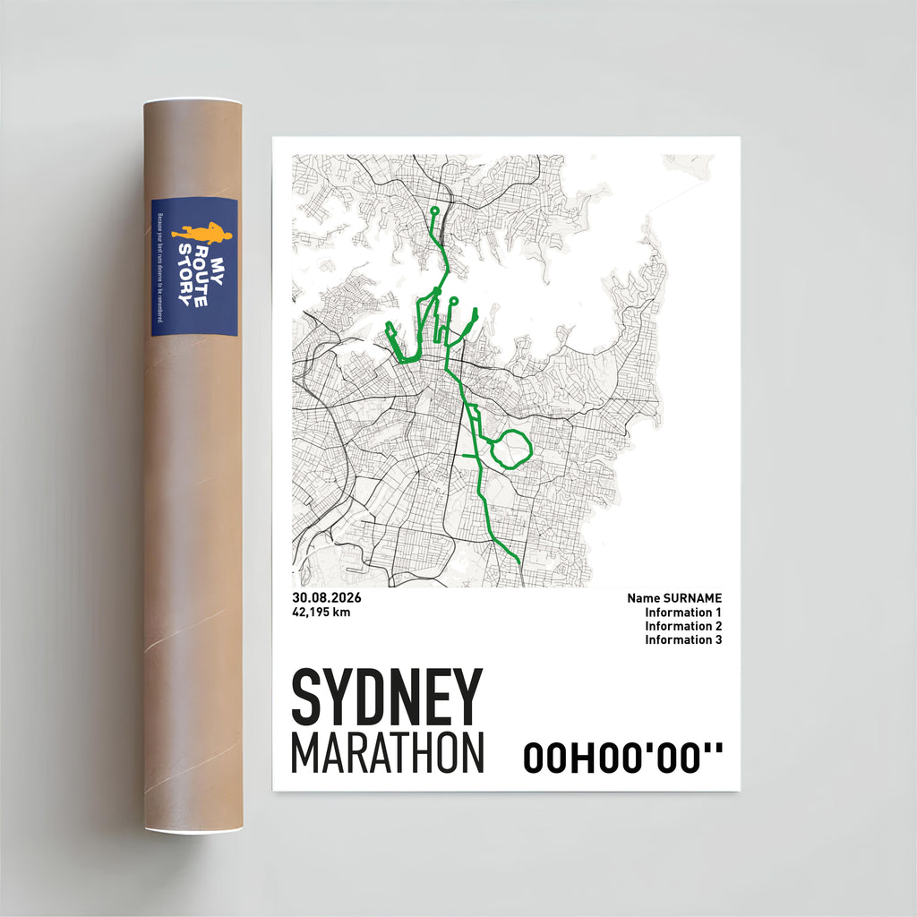 Running Poster - Sydney Marathon