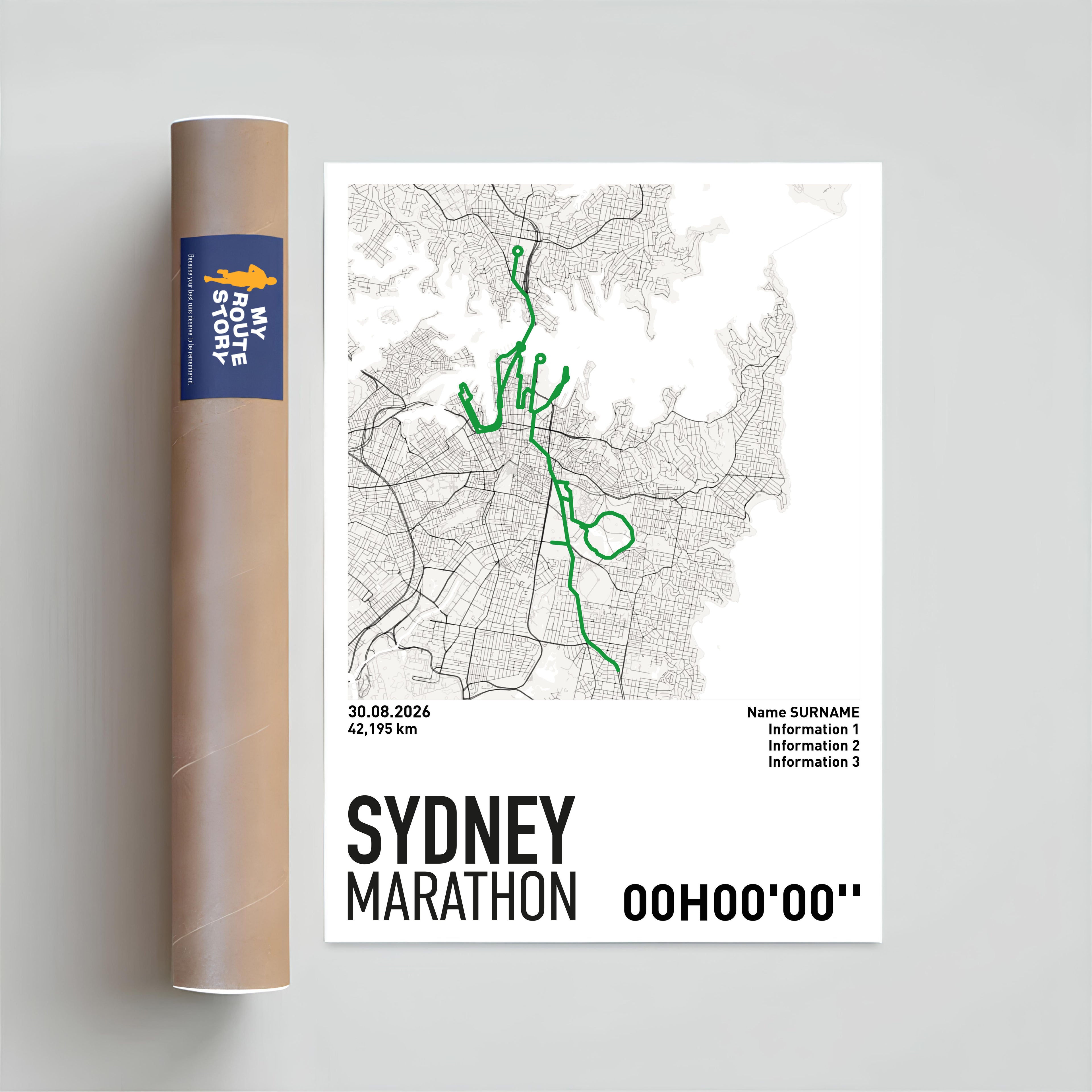 Running Poster - Sydney Marathon