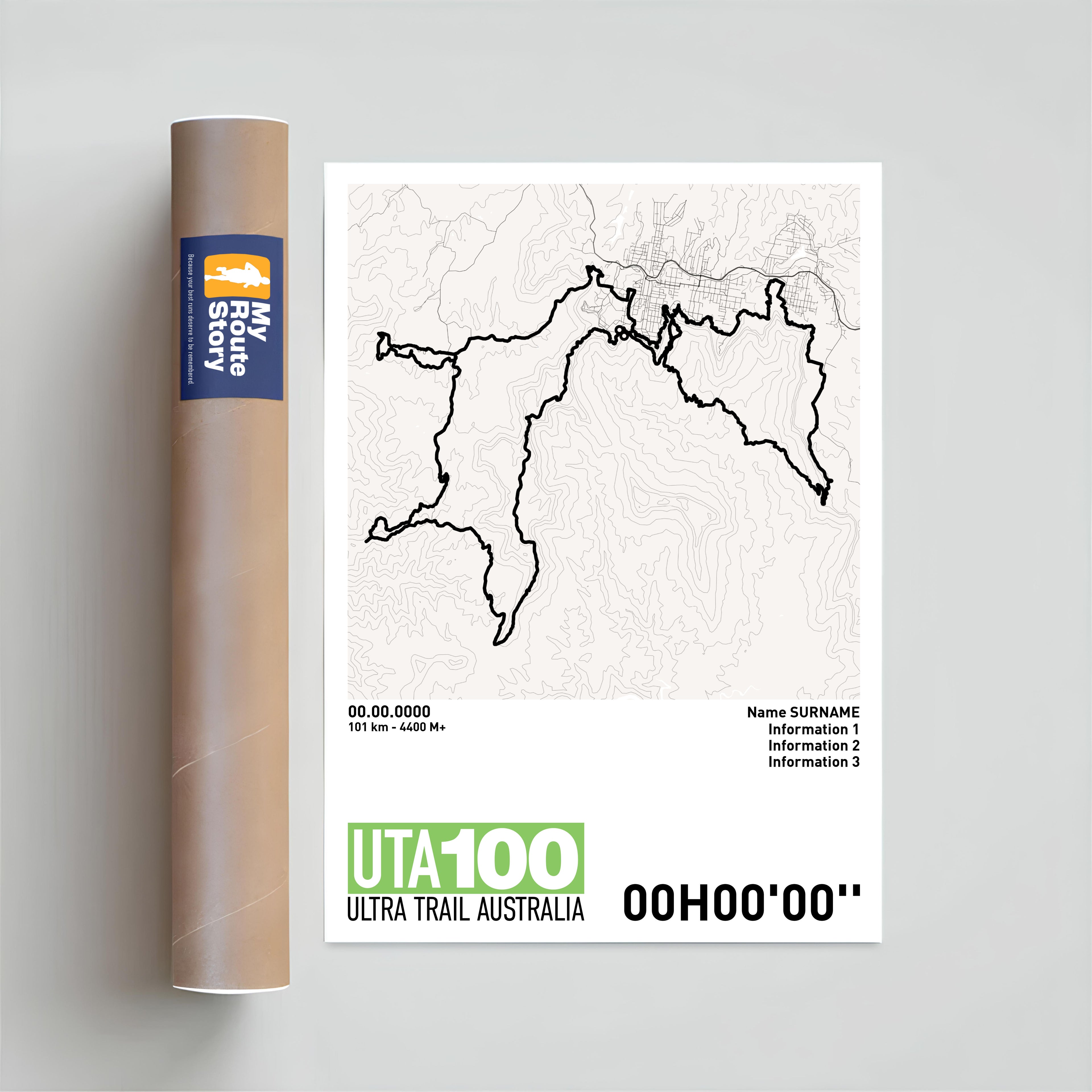Running Poster - UTA100 Ultra Trail Australia