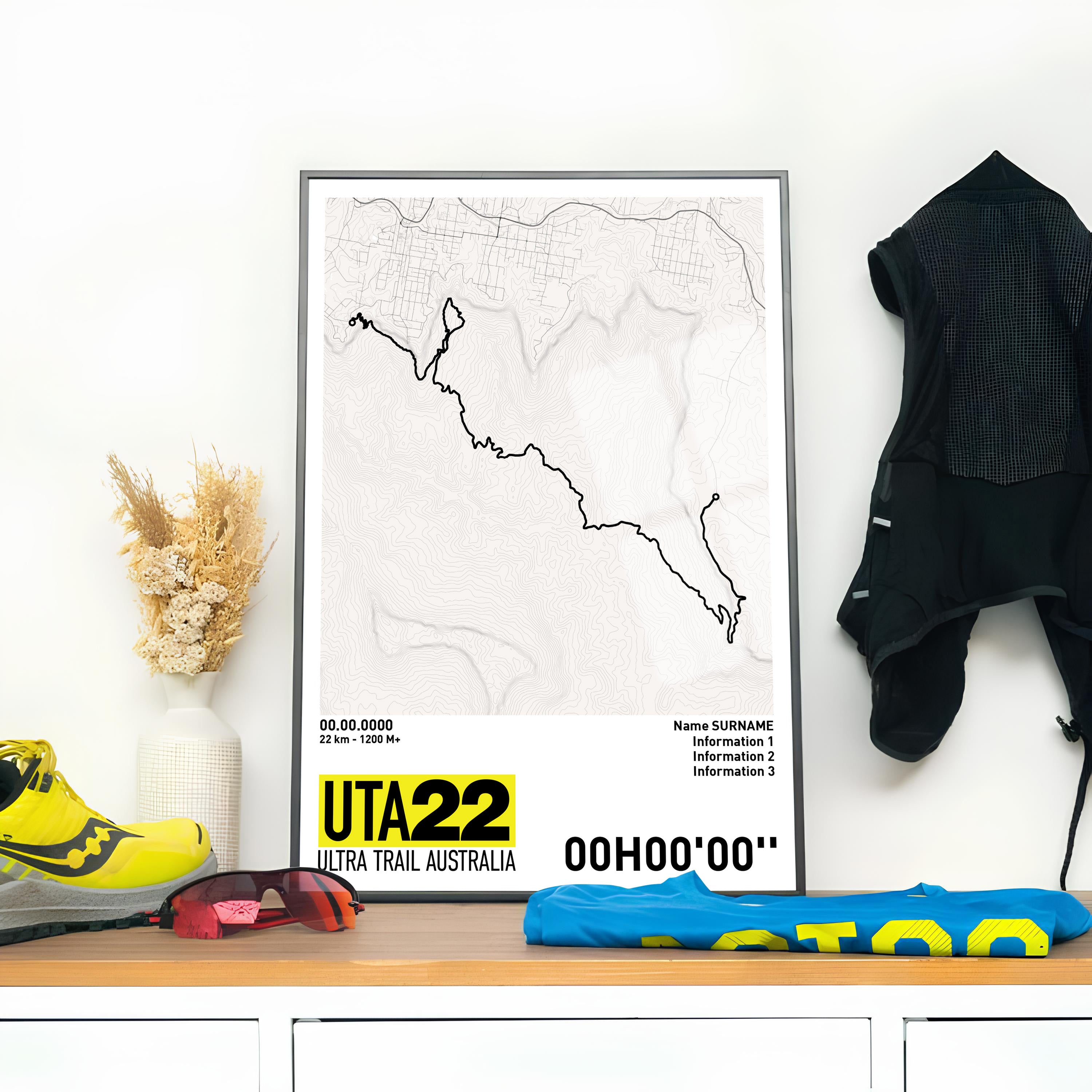 Running Poster -  UTA22 Ultra Trail Australia