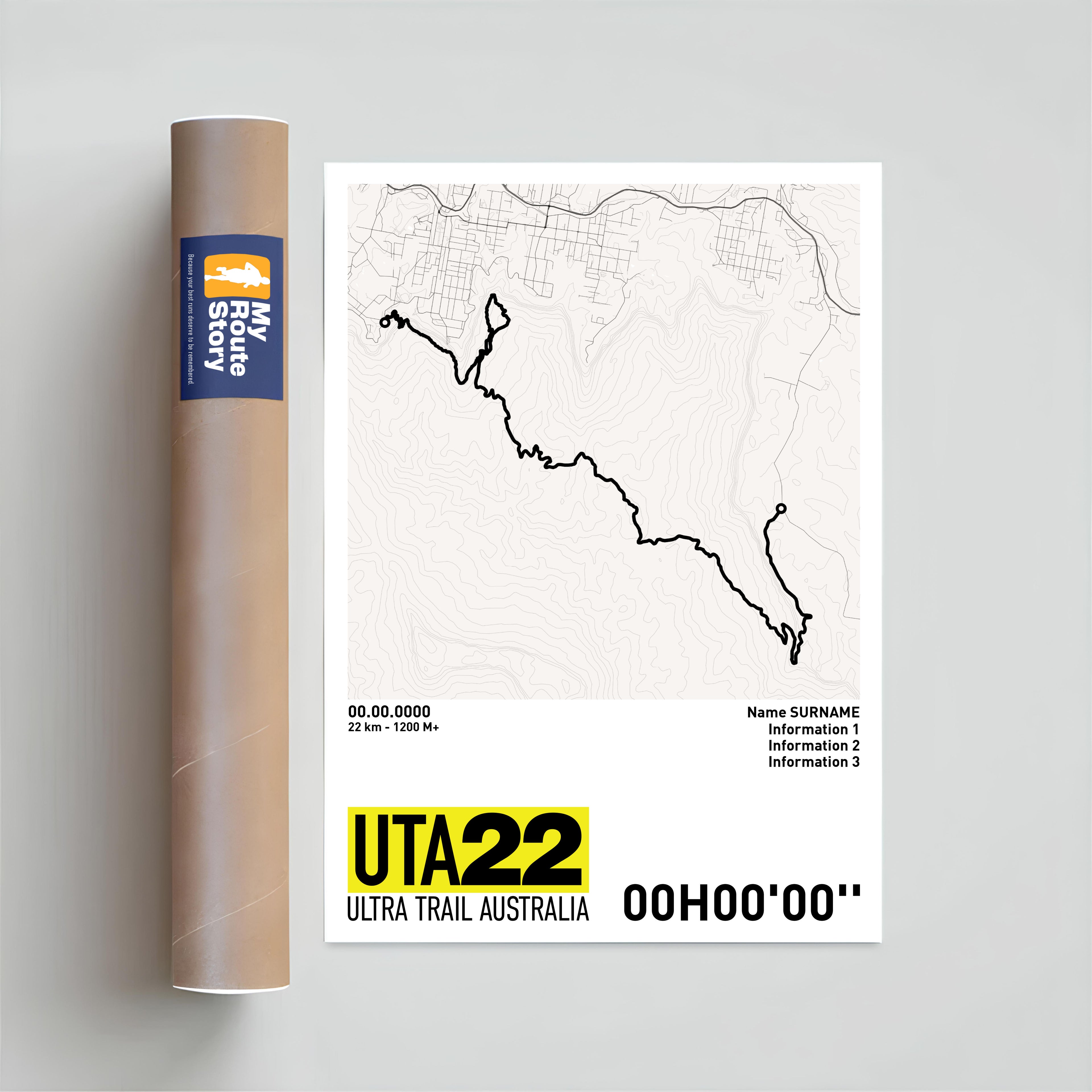 Running Poster -  UTA22 Ultra Trail Australia