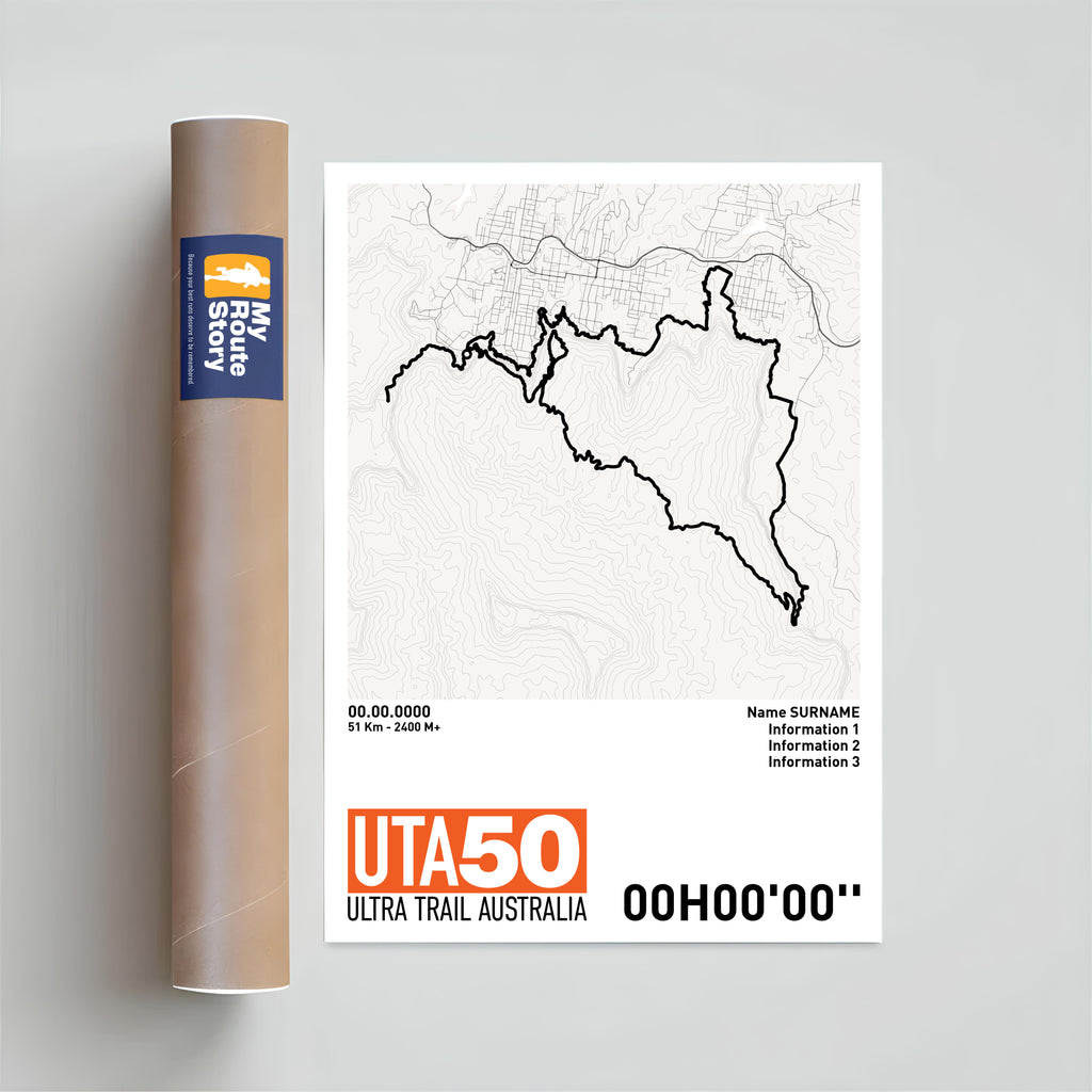 Running Poster - UTA50 Ultra Trail Australia