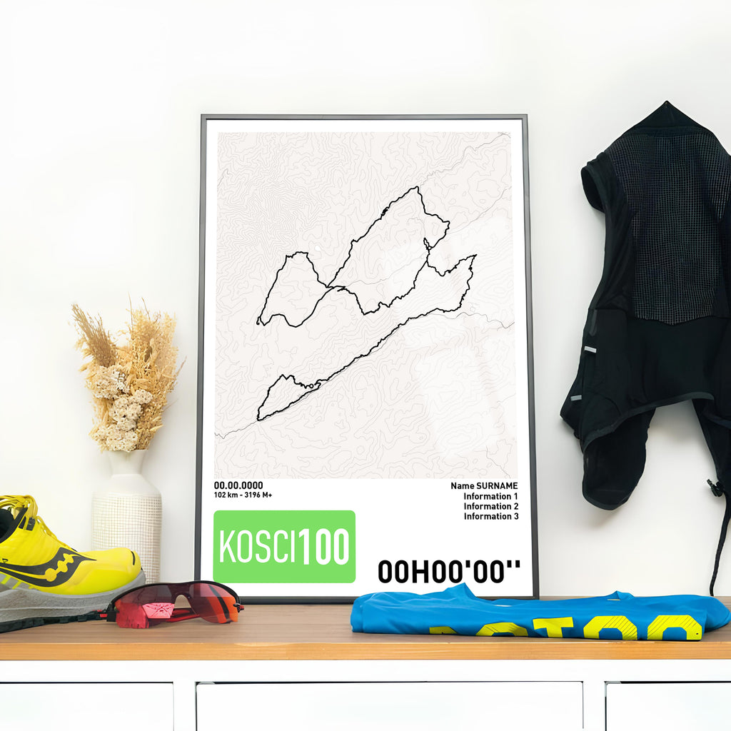 Running Poster - KOSCI100 Ultra Trail Kosciuszko