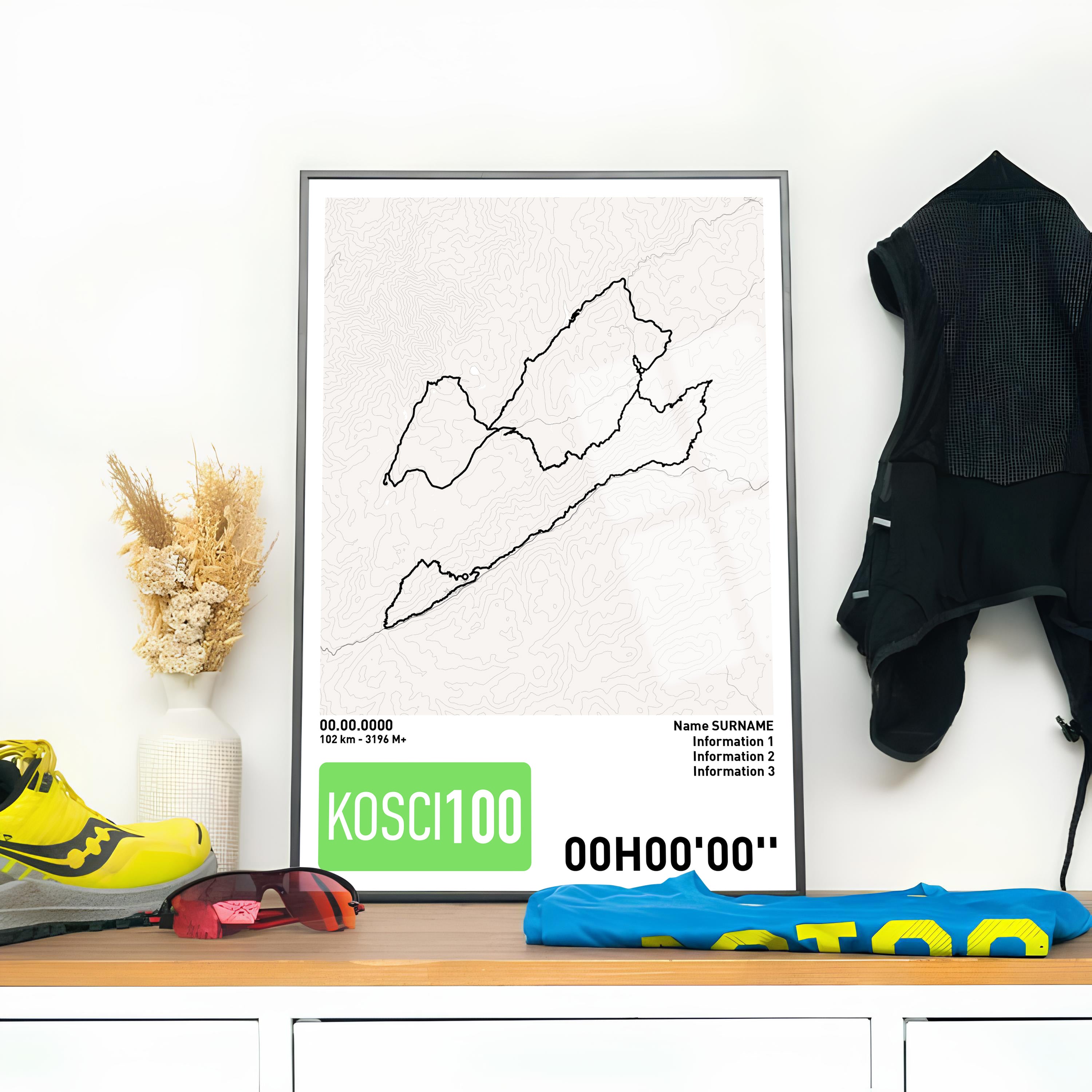 Running Poster - KOSCI100 Ultra Trail Kosciuszko