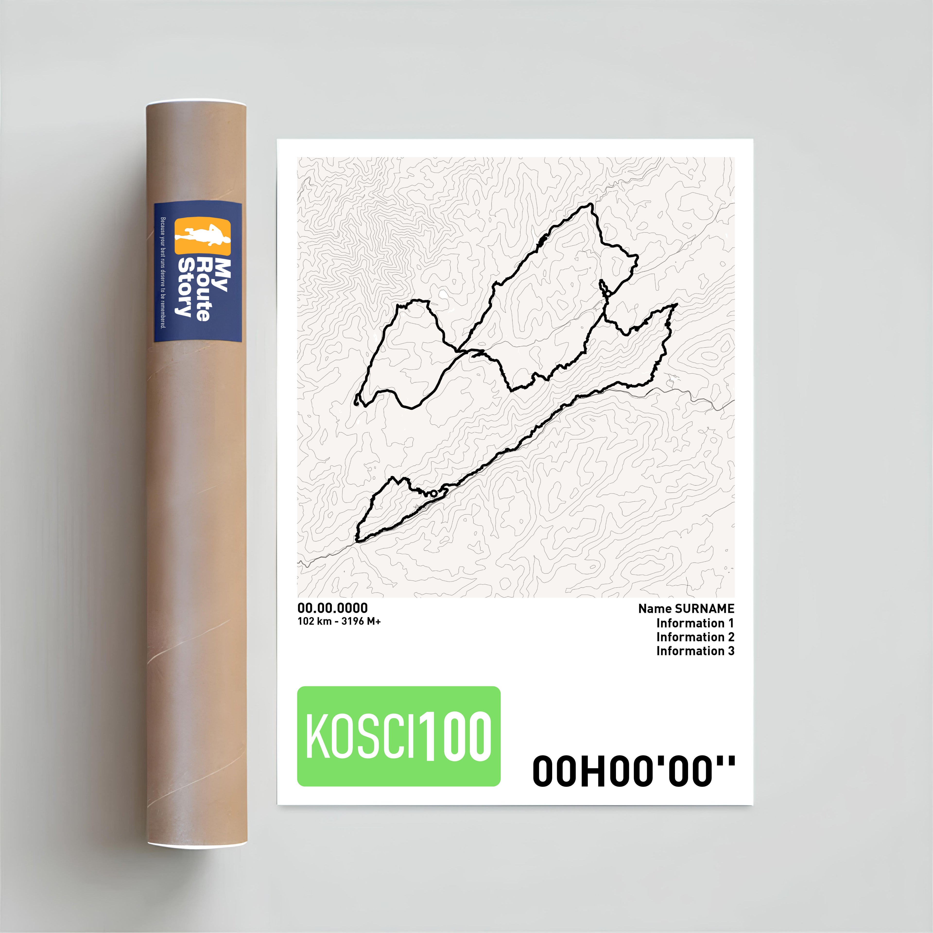 Running Poster - KOSCI100 Ultra Trail Kosciuszko