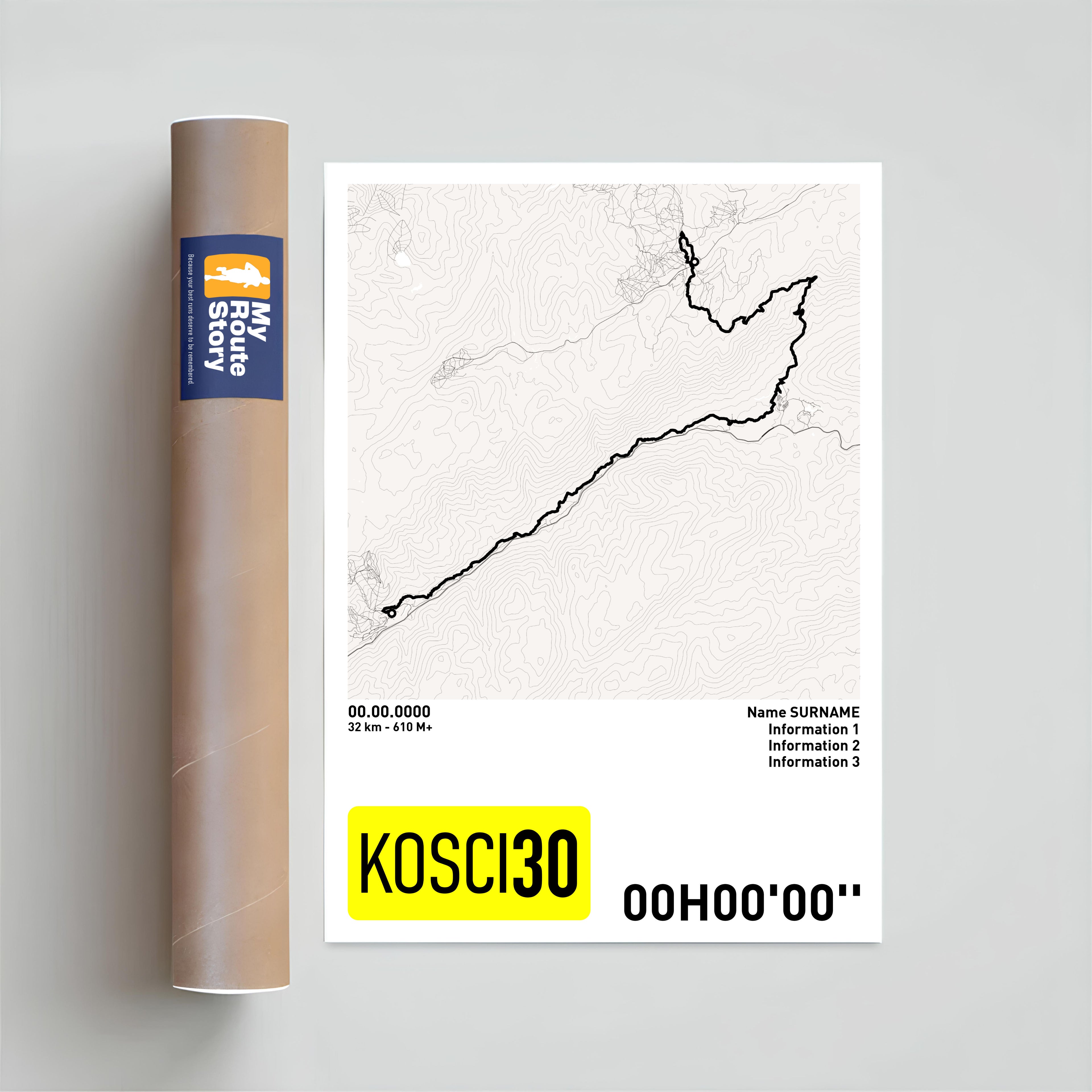 Running Poster - KOSCI30 Ultra Trail Kosciuszko