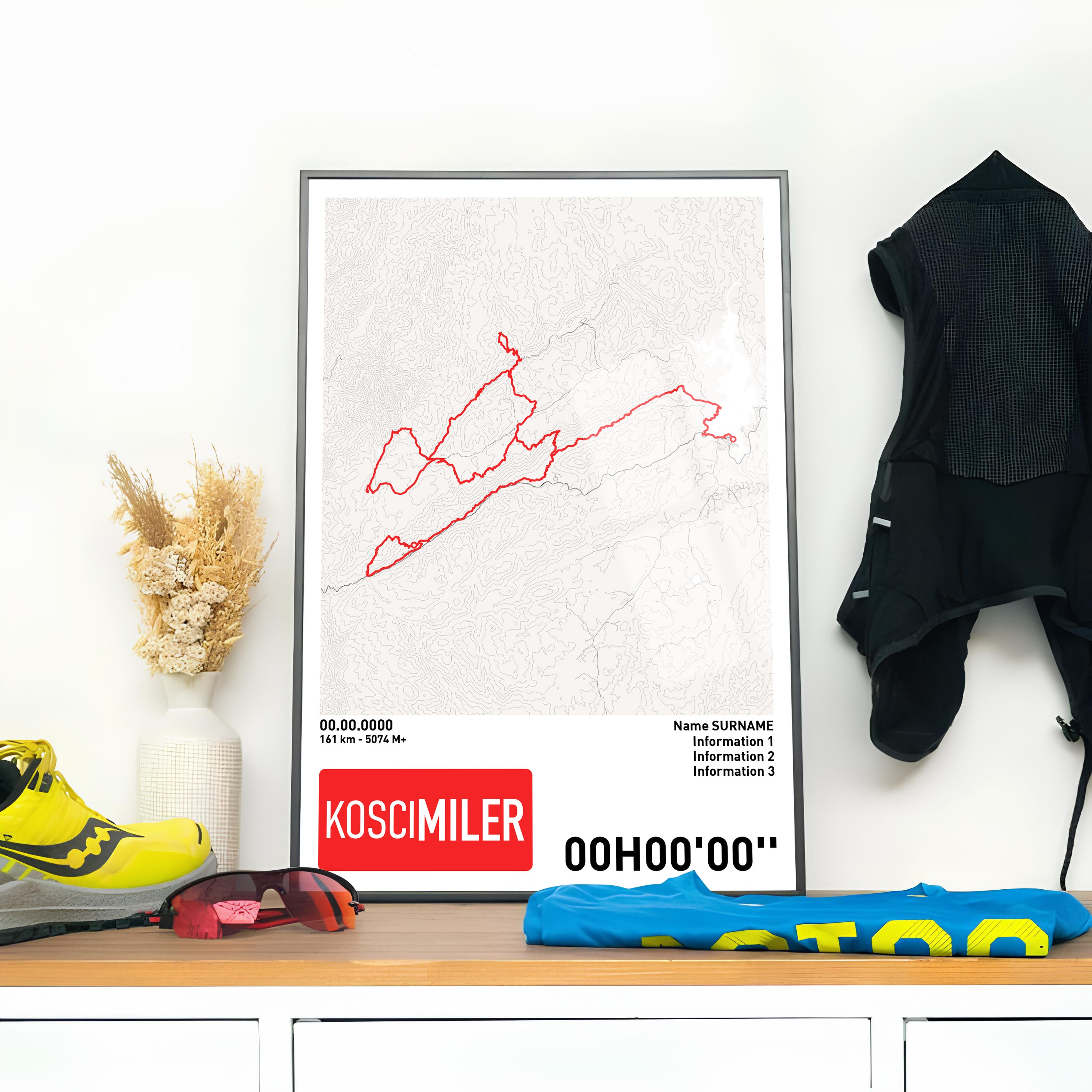 Running Poster - KOSCIMILER Ultra Trail Kosciuszko